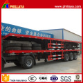 Mechanical Suspension 40FT Container Transport Flatbed 60t Trailer